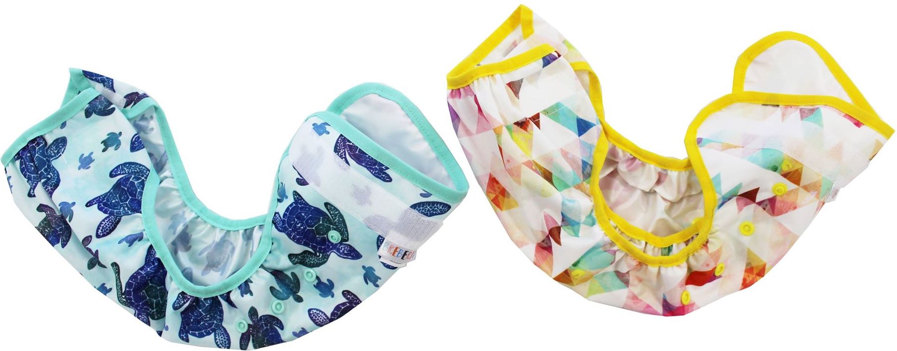 Breberky Svrchní kalhotky MINI bez křidélek - Motýlí kaleidoskop PAT, fialové patentky + tmavě fialová gumička - obrázek 11