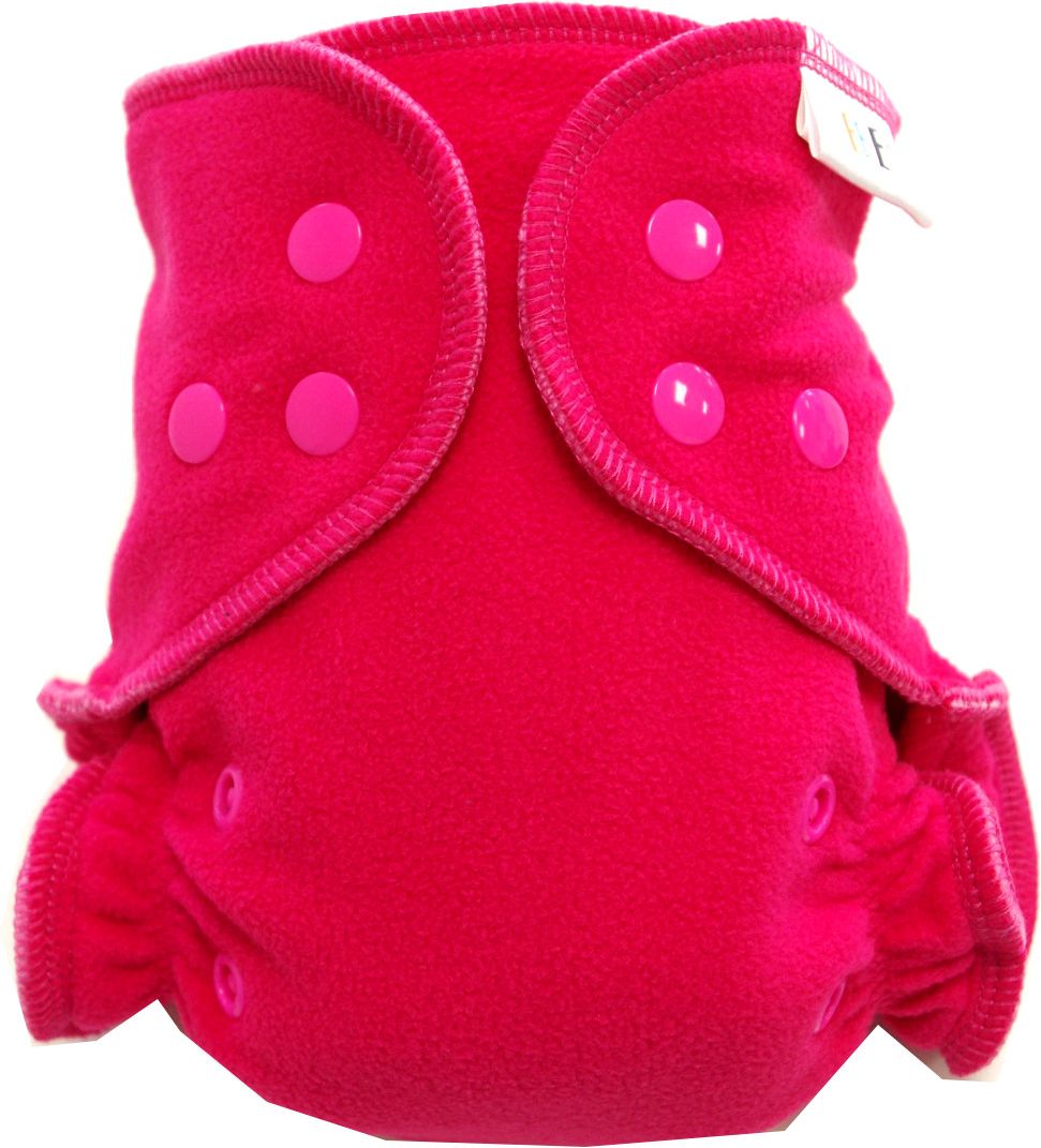 Breberky Fleecové svrchní kalhotky XL - Růžové PAT (sv.růžový vnitřek), růžové patentky - obrázek 1