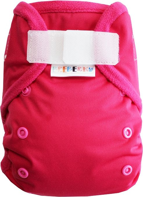 Breberky Svrchní kalhotky bez křidélek - Růžové SZ, růžové patentky + růžové lemování (model 19) - obrázek 1