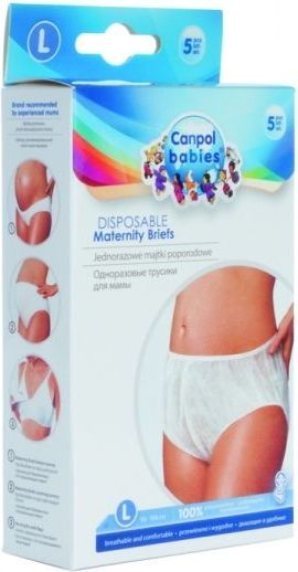 Poporodní kalhotky M, 5ks v balení Canpol Babies - obrázek 1