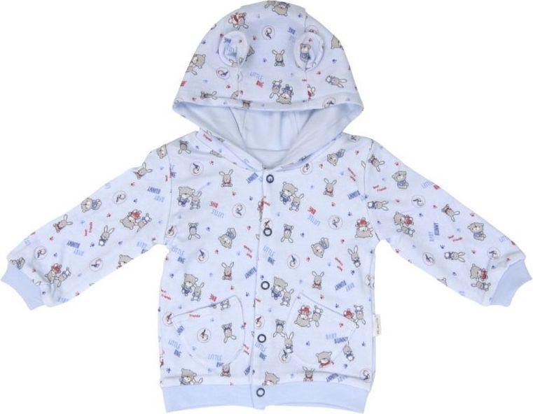 Mikinka Mamatti Kamarádi s kapucí s oušky - dvouvrstvá - 92 / 92 (18-24m)