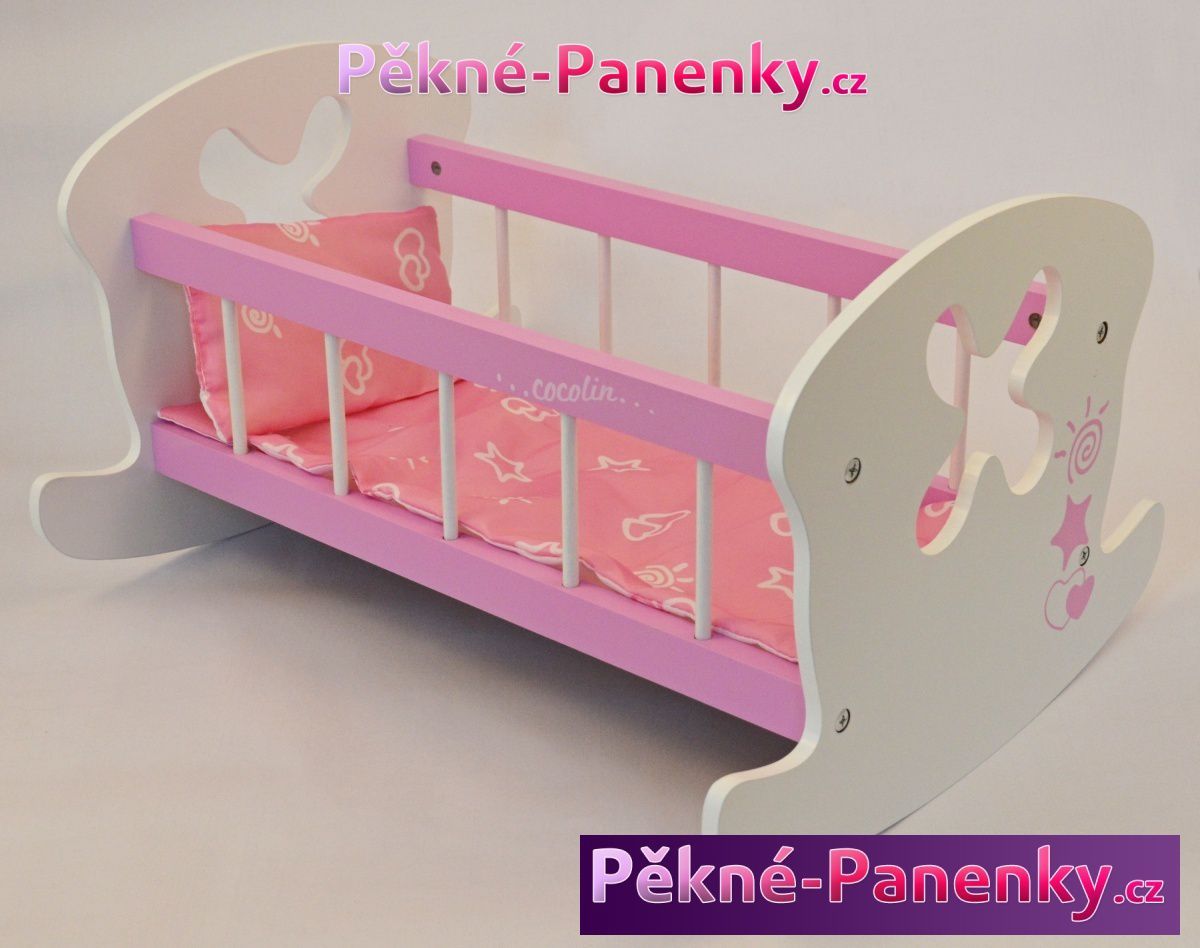 kolébka pro panenky Arias® růžová - obrázek 1