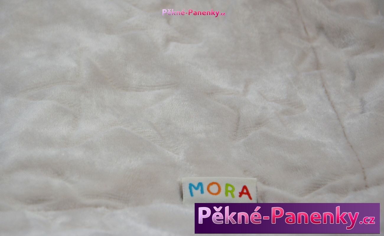 Dětská španělská deka MORA® Galaxy béžová 80x110cm - obrázek 6