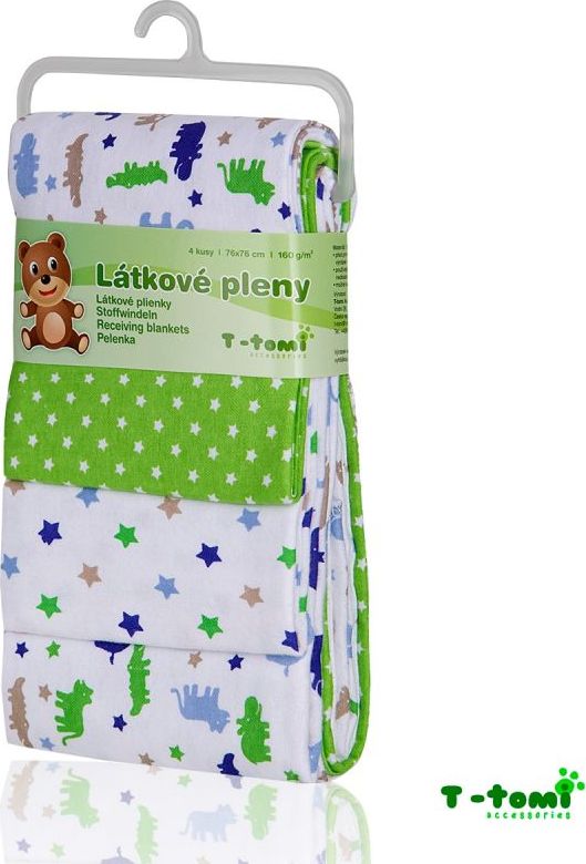 T-tomi Látkové pleny, zelení krokodýli - obrázek 1