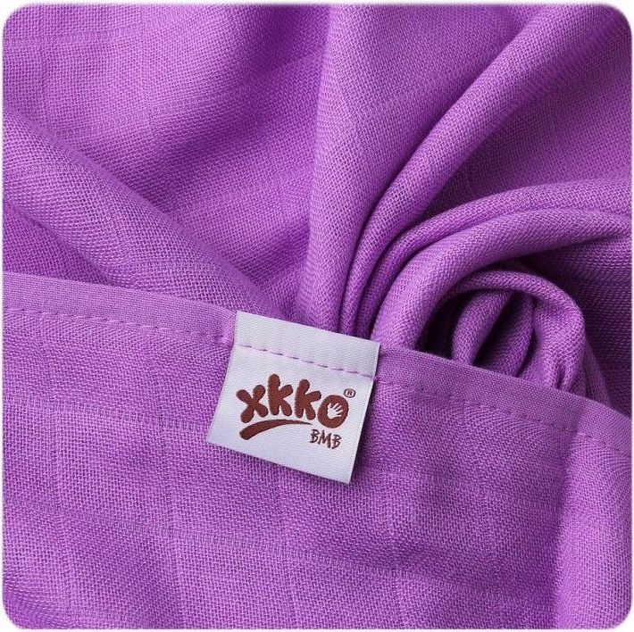 Kikko Bambusové pleny XKKO®BMB Lilac Stars MIX 70x70cm - 3ks - obrázek 3