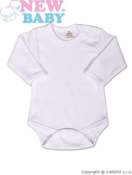 Body dlouhý rukáv New Baby - bílé - 74 (6-9m) - obrázek 1