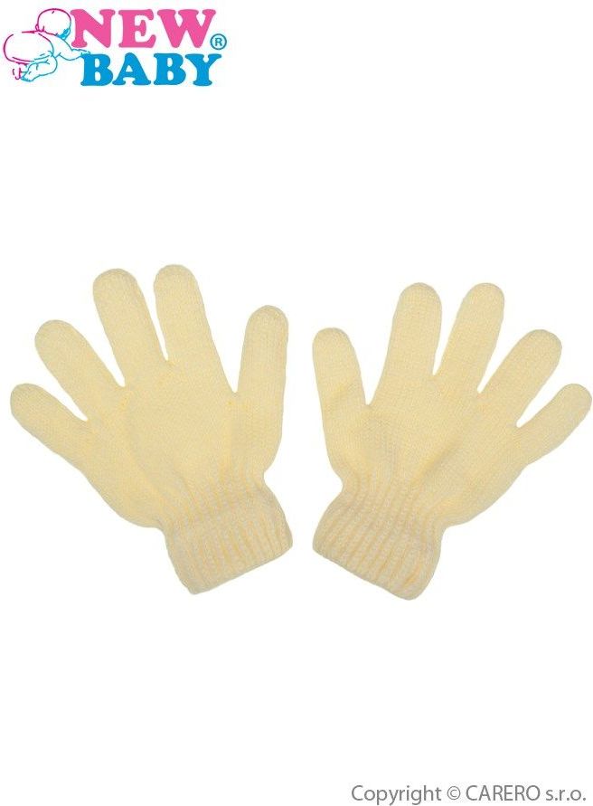 Dětské zimní rukavičky New Baby krémové&nbsp;-&nbsp;110 (4-5r) - obrázek 1