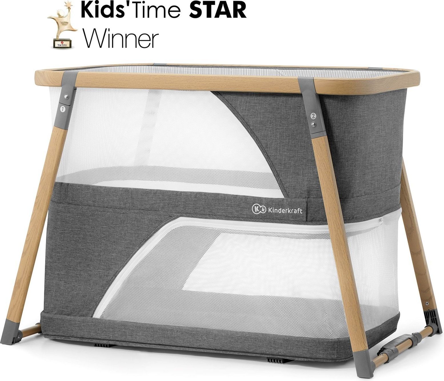 Postýlka multifunkční 4v1 Sofi Gray Kinderkraft 2019 - obrázek 1