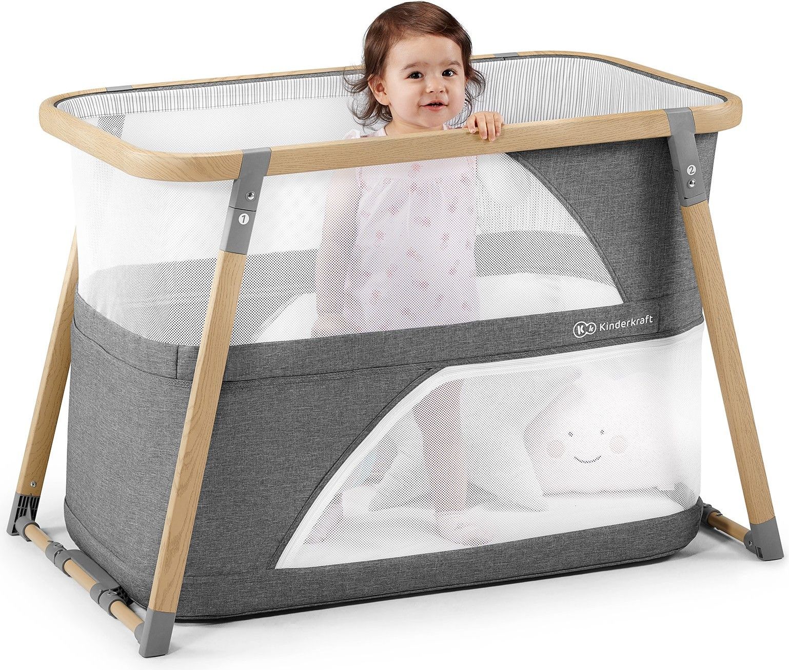 Postýlka multifunkční 4v1 Sofi Gray Kinderkraft 2019 - obrázek 9