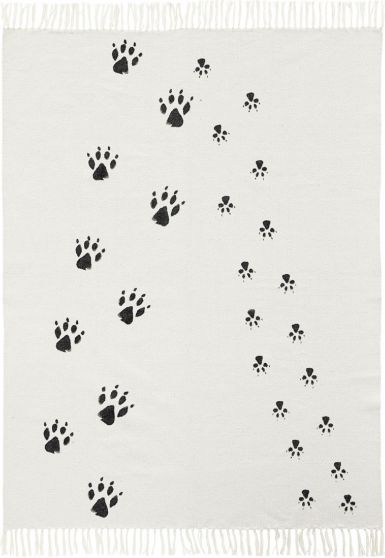 Kids Concept Koberec stopy Neo Black White - obrázek 1