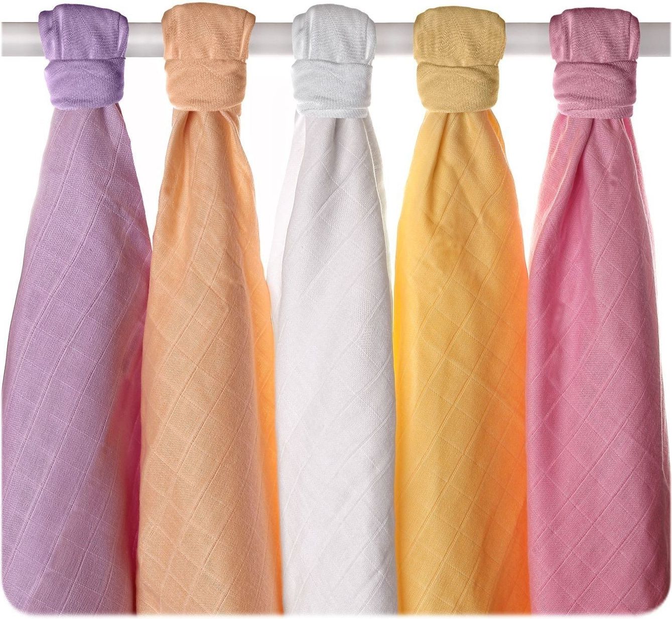 Kikko Dětské pleny z biobavlny XKKO Organic 70x70cm Staré časy Pastels for Girls - obrázek 2