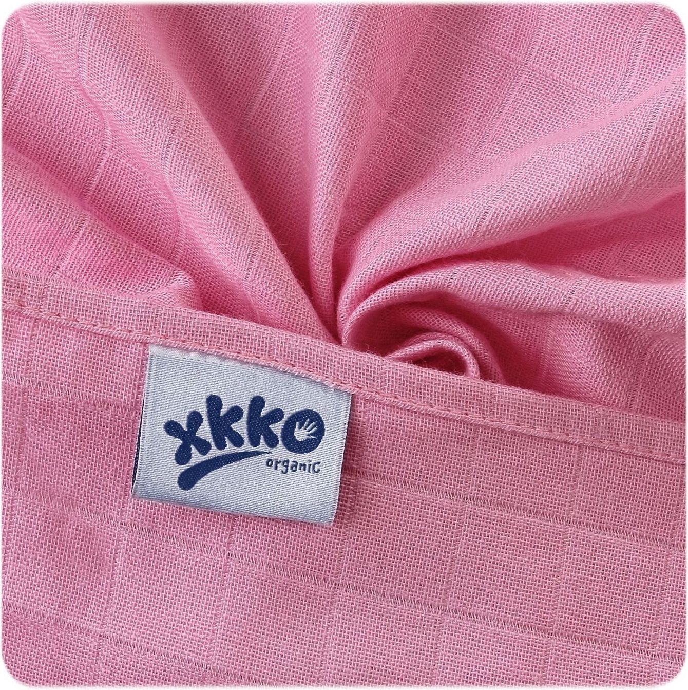 Kikko Dětské pleny z biobavlny XKKO Organic 70x70cm Staré časy Pastels for Girls - obrázek 7