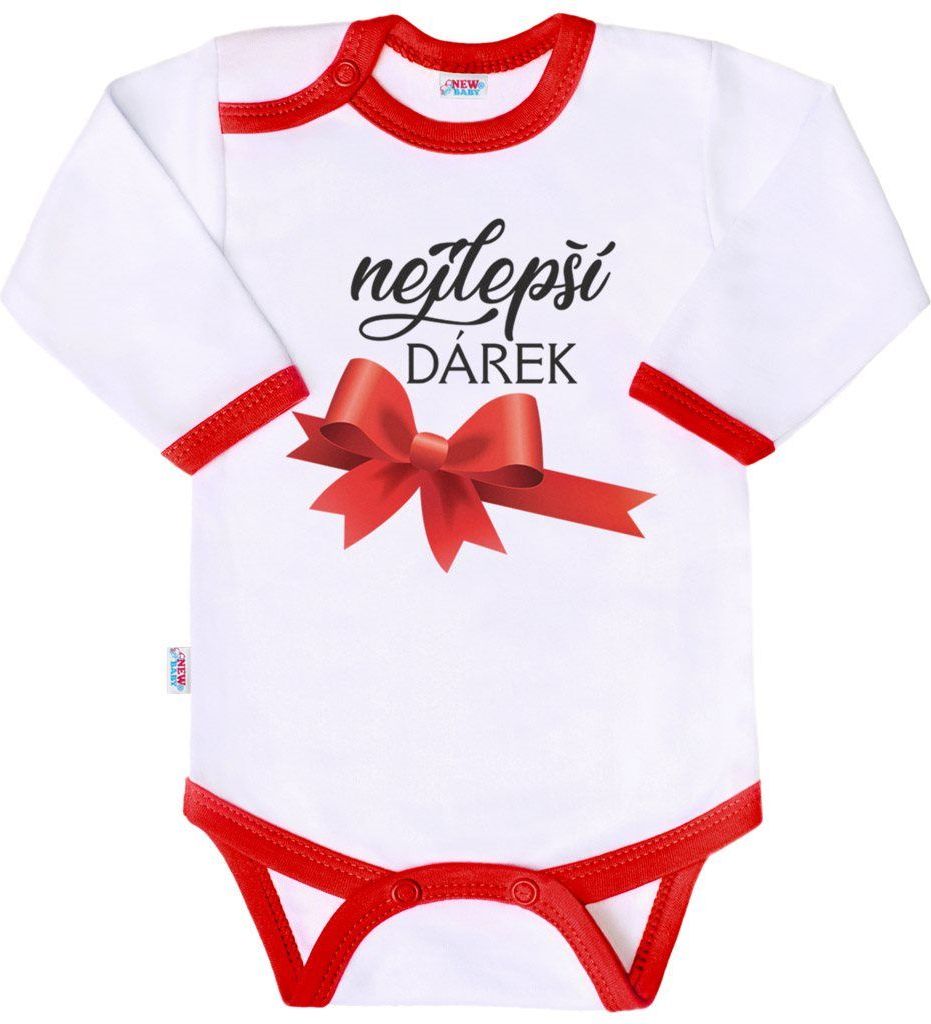 Body s potiskem New Baby nejlepší DÁREK&nbsp;-&nbsp;56 (0-3m) - obrázek 1