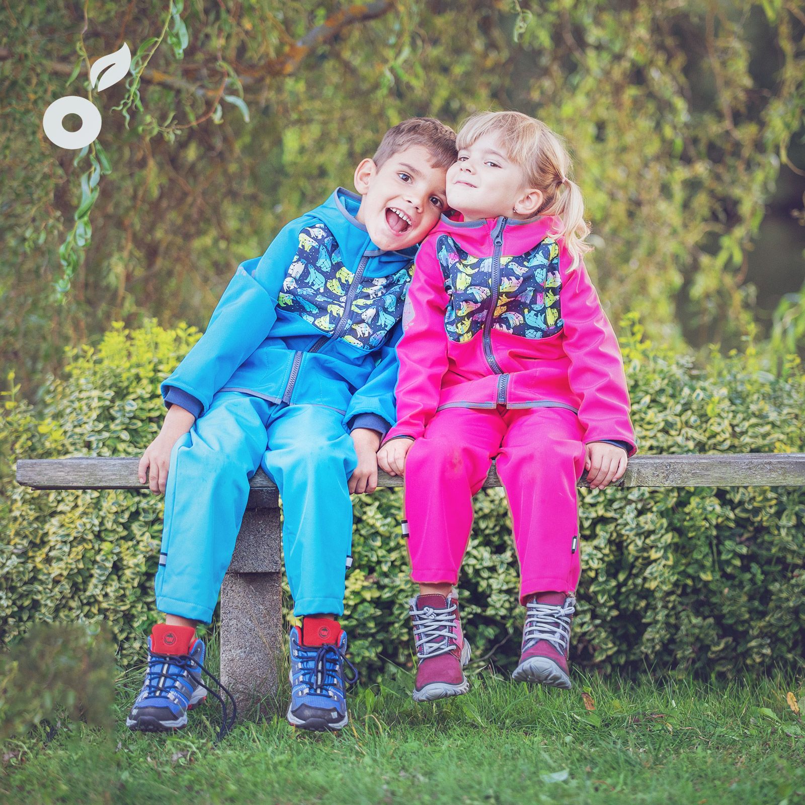 unuo Batolecí softshellové kalhoty s fleecem Tm. šedé + reflexní obrázek Evžen (Softshell toddler trousers with fleece, dark grey) Velikost (Size): 98/104 SLIM - obrázek 2