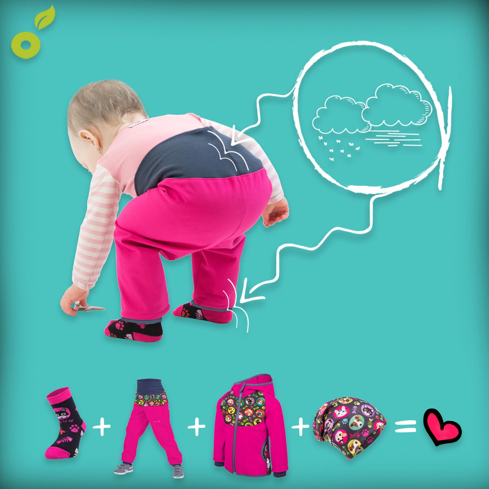 unuo Batolecí softshellové kalhoty s fleecem Tm. šedé + reflexní obrázek Evžen (Softshell toddler trousers with fleece, dark grey) Velikost (Size): 98/104 SLIM - obrázek 4