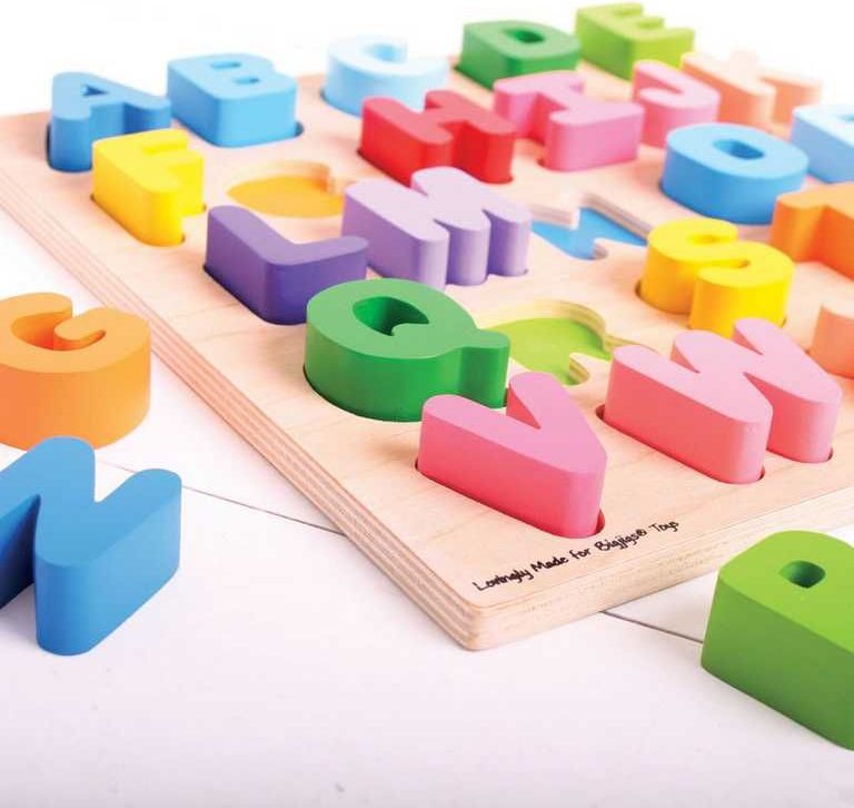 BIGJIGS TOYS Bigjigs Baby Abeceda velká písmena - obrázek 6