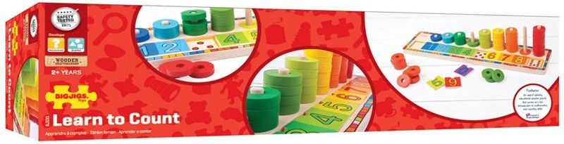 Bigjigs Toys Deska nasazování s čísly - obrázek 5