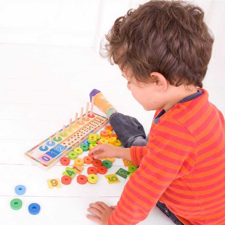 Bigjigs Toys Deska nasazování s čísly - obrázek 8
