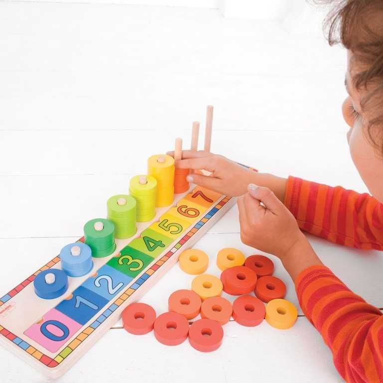 Bigjigs Toys Deska nasazování s čísly - obrázek 9