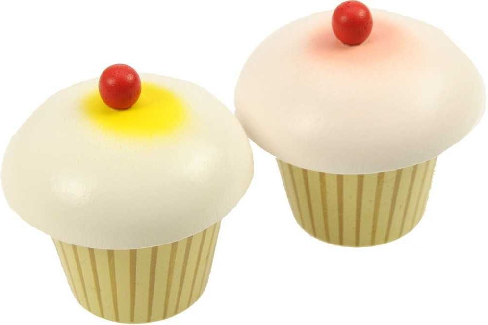 Dřevěné potraviny Bigjigs Toys Dortík 1ks - obrázek 3