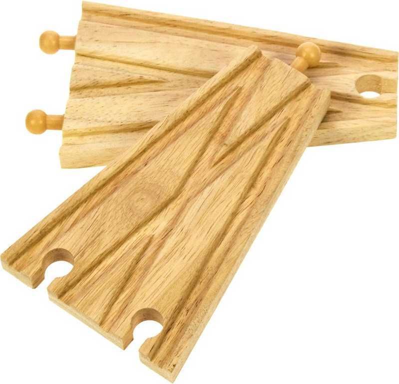 Vláčkodráha koleje - Výhybka rovná, 2ks (Bigjigs) - obrázek 3
