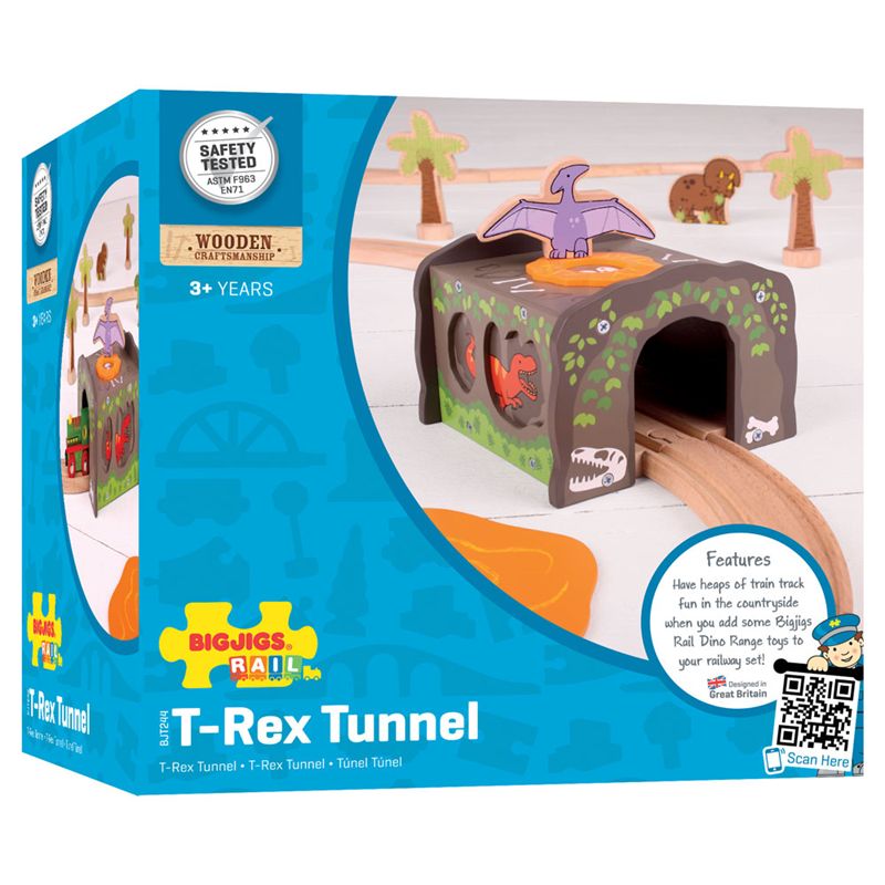 Vláčkodráha tunely - Dinosauří tunel, T-Rex (Bigjigs) - obrázek 3
