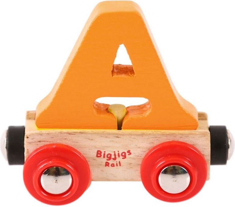 Bigjigs Rail vagónek dřevěné vláčkodráhy - Písmeno A - obrázek 6