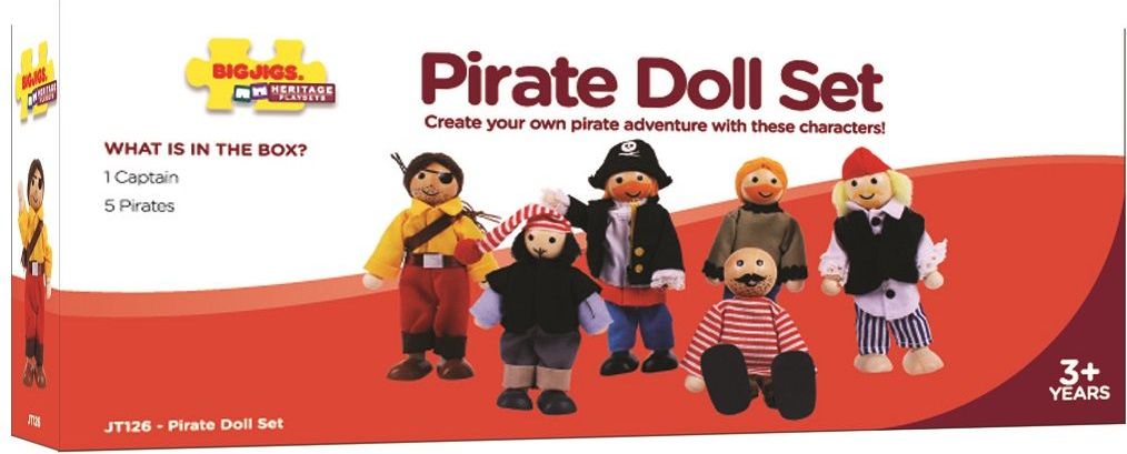 Bigjigs Toys Set piráti 6ks - obrázek 2