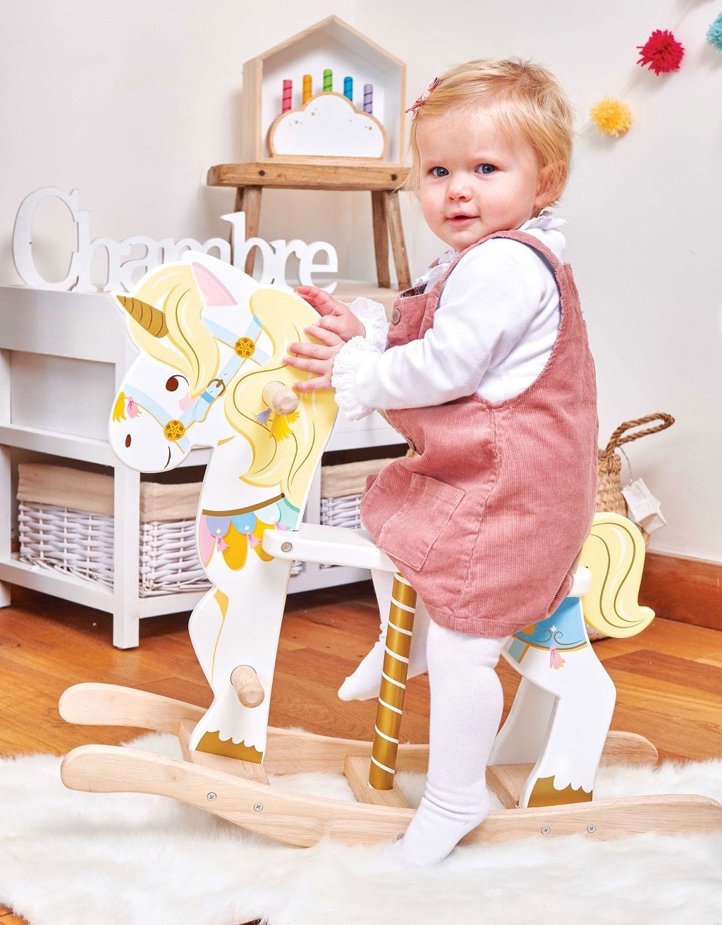 Le Toy Van Petilou Dřevěný houpací jednorožec - obrázek 8
