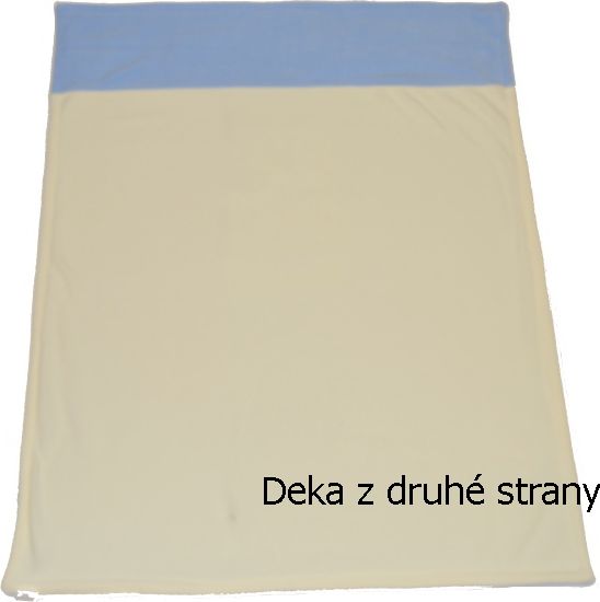 Deka dětská do kočárku fleece Dětský svět kombinovaná se jménem chlapecká - obrázek 3