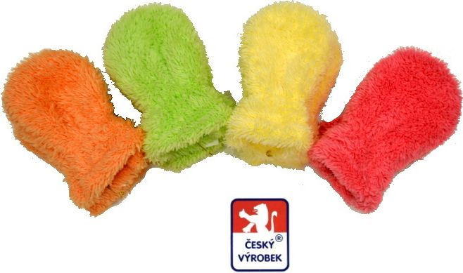 Dětské/kojenecké rukavičky Lama, krémové vel.1 - obrázek 3