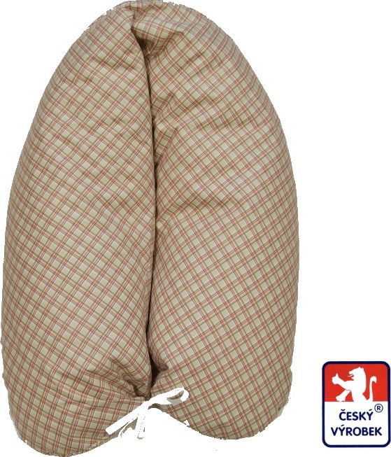 Kojící polštář kostička, polyeterové kuličky - obrázek 1