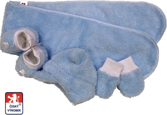 Dětská zimní čepička, Baby Lama s ouškama, sv.modrá, Dětský svět vel.4 - obrázek 3