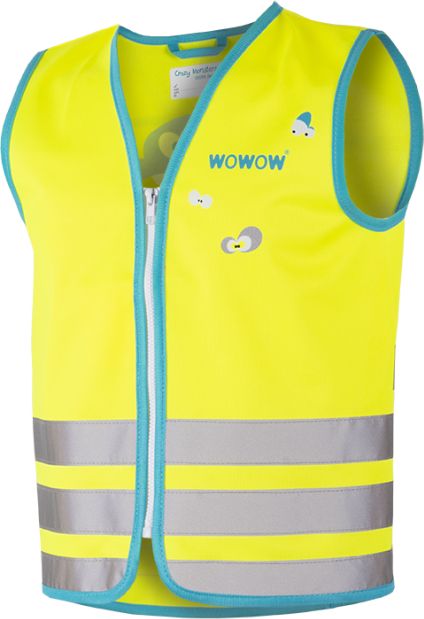 WOWOW Dětská reflexní vesta CRAZY MONSTER YELLOW velikost: L (šířka 52 cm, délka 54 cm) doporučeno pro 10 a více let. - obrázek 2