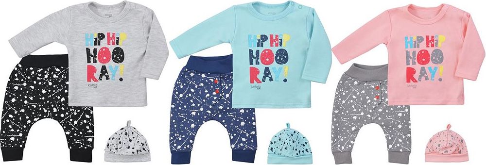 3-dílná dětská souprava Koala Hip-Hip Varianta: šedá/62 (3-6m) - obrázek 22