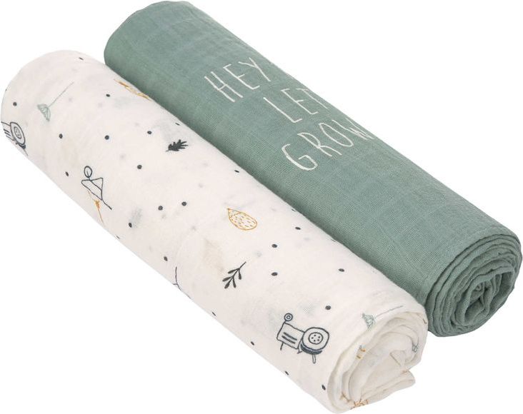 Lässig 4babies Swaddle Heav. Soft 120x120 Gard. Explo. boys - obrázek 1