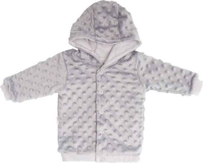 Mamatti Kojenecká bundička Dino - minky, šedá, vel. 74 - 74 (6-9m) - obrázek 1