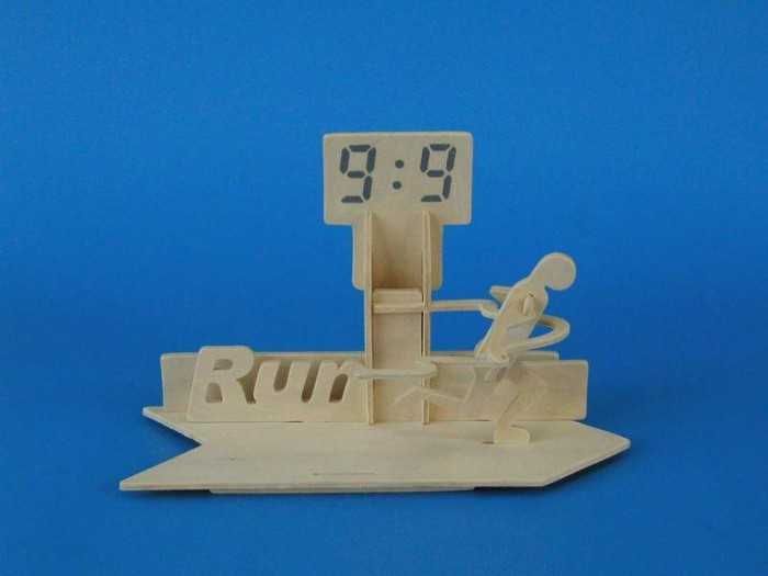 Woodcraft construction kit Woodcraft Dřevěné 3D puzzle stojánek na tužky běh - obrázek 2