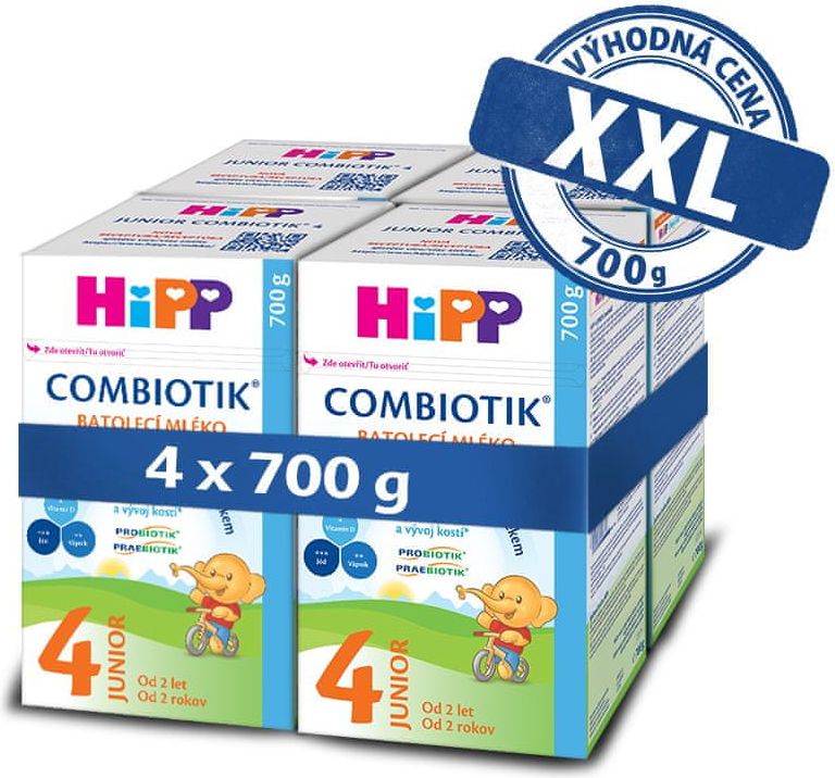 HiPP 4 Junior Combiotik Batolecí mléko 4x700 g - obrázek 1