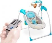 Houpačka pro miminko s melodiemi a ovladačem - LOOP beige - Caretero - obrázek 2
