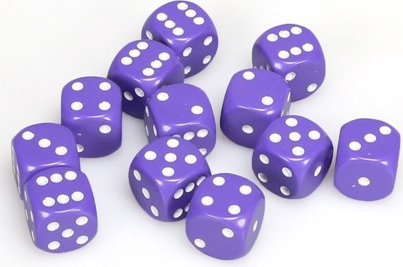 Chessex Hrací kostka šestistěnná matná 16mm Barva: slonovina / černá - obrázek 14