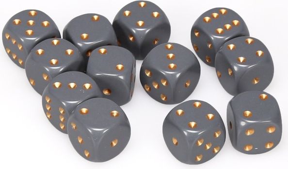 Chessex Hrací kostka šestistěnná matná 16mm Barva: slonovina / černá - obrázek 19