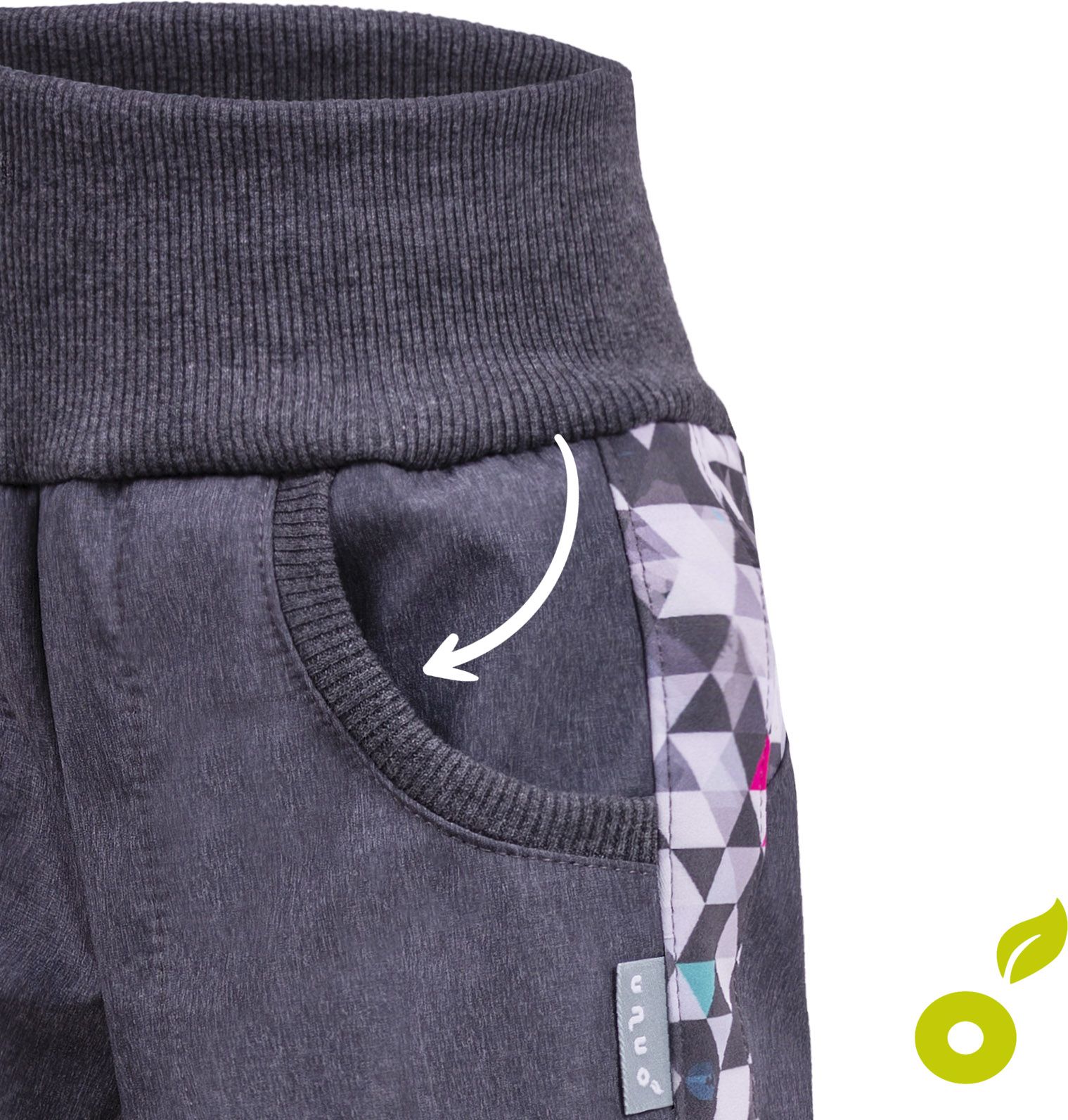 Unuo,  Softshellové kalhoty bez zateplení Street, Černá (Softshell kids trousers) Velikost (Size): 110/116 - obrázek 5