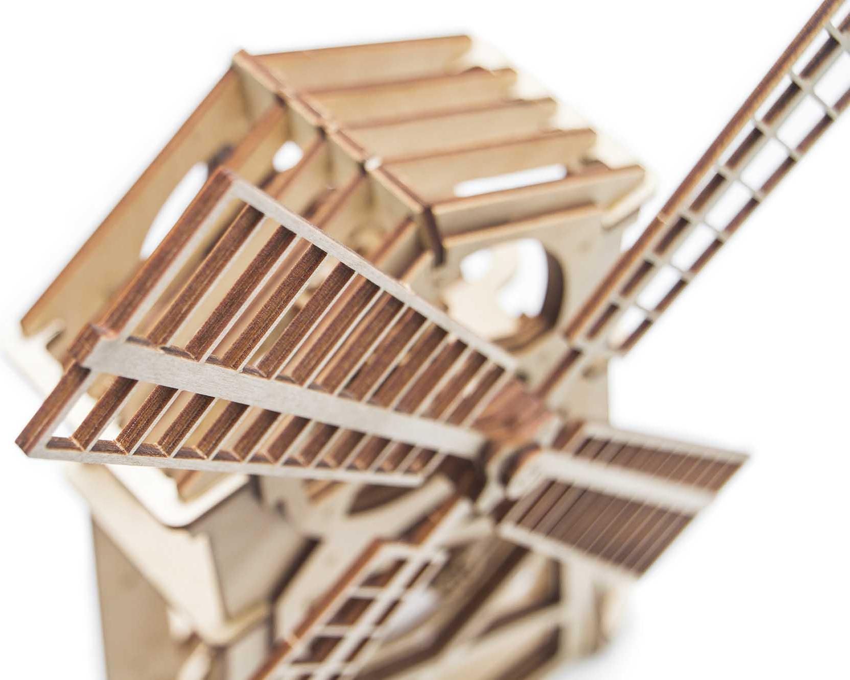 Wood Trick "Mlýn" - 3D dřevěné mechanické puzzle - obrázek 6
