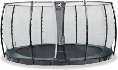 Trampolína EXIT InTerra Ground Level 305 cm s ochrannou sítí Zelená - obrázek 2