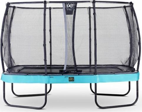 Trampolína EXIT Elegant Premium se sítí Deluxe 214 x 366 cm Modrá - obrázek 1
