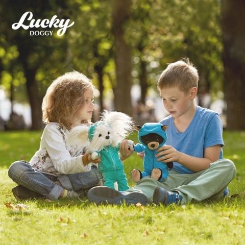 Orange Toys Pejsek Lucky BUZZ:Fitness 25 cm sedící/44 stojící - obrázek 11