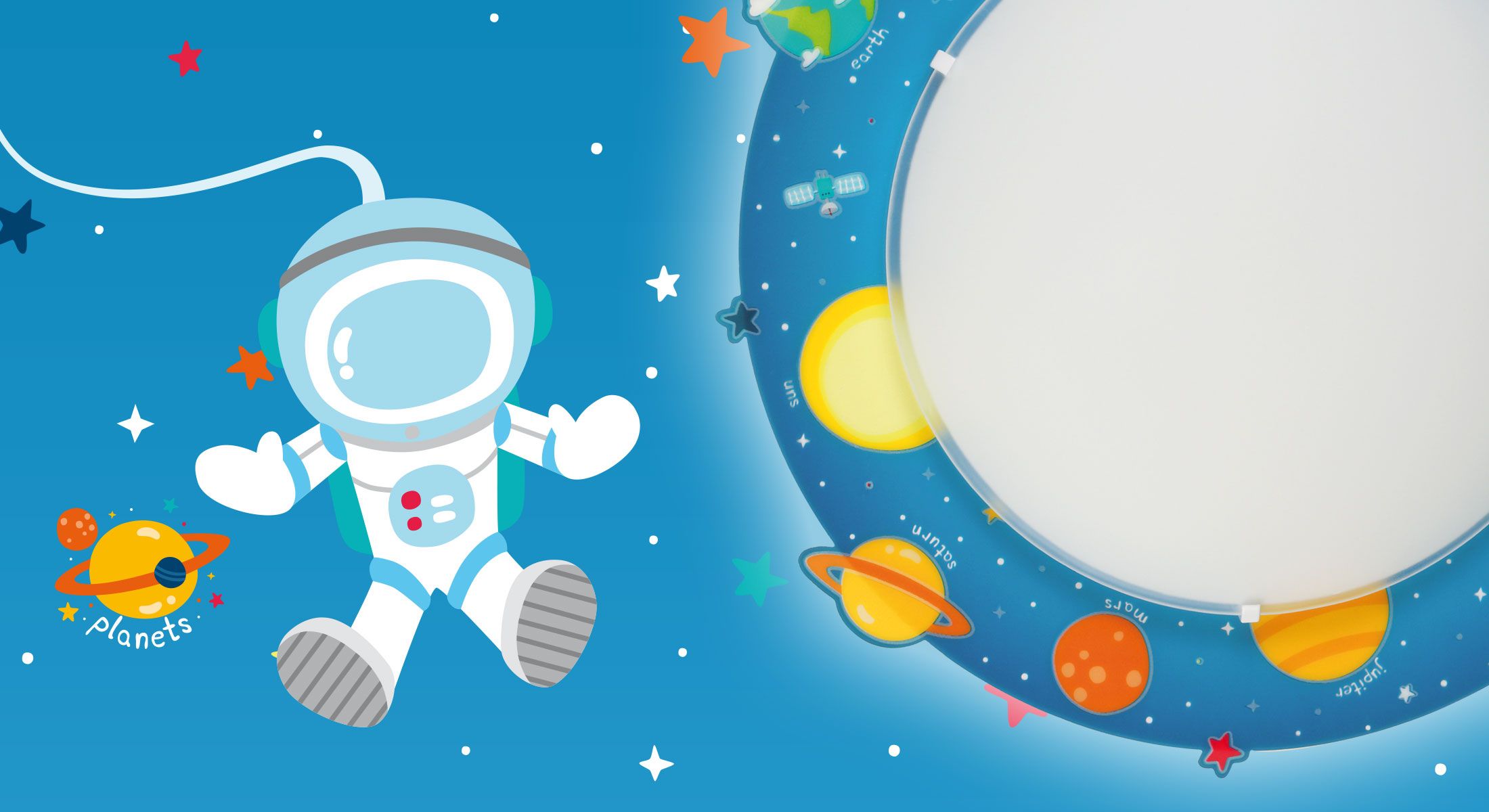 DĚTSKÁ STOLNÍ LAMPIČKA PLANETS - obrázek 5