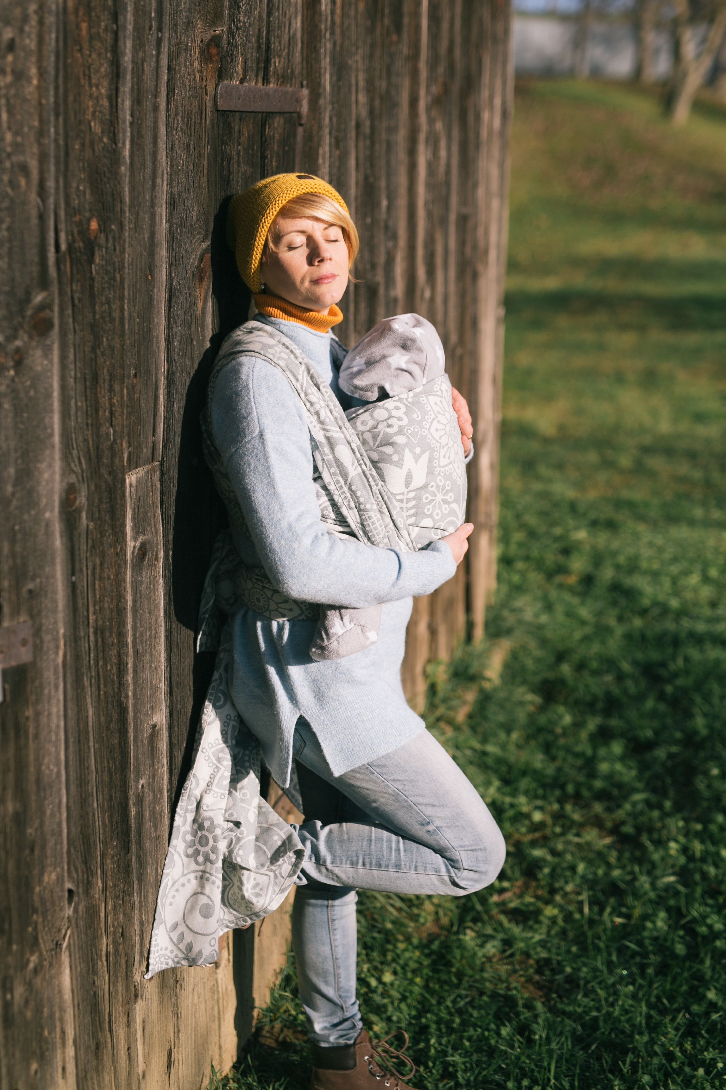Be Lenka Šátek Lenka Folk - šedý Velikost: 5,2 m - obrázek 3