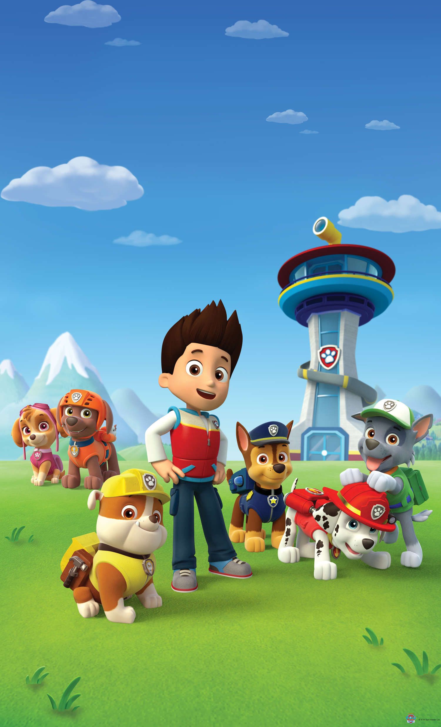 DĚTSKÝ ZÁVĚS PAW PATROL (BLACK OUT) - obrázek 1